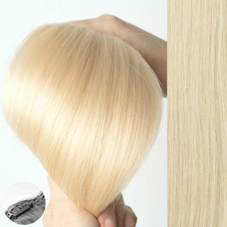 AQUA HAIR EXTENSIONS-#60 Most Platinum - Straight Clip-in-20"