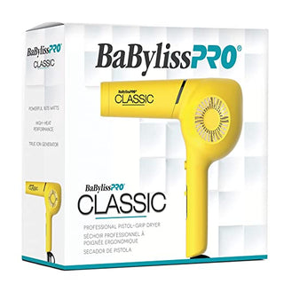 BABYLISS PRO-Ionic Pistol-Grip Hairdryer Yellow-
