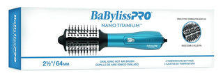 BABYLISS PRO-Nano Titanium Oval Ionic Hot Air Brush-Medium