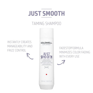 GOLDWELL-Dualsenses Just Smooth Taming Anti-Frizz & Humidity Control Shampoo-300ml