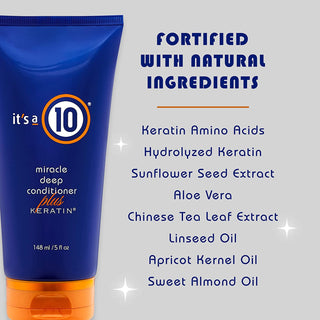 ITS A 10-Miracle Deep Conditioner Plus Keratin-5oz