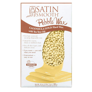 SATIN SMOOTH-Pebble Wax Calendula Gold Hard Wax-1L