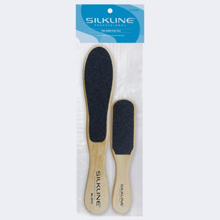 SILKLINE-Wood Handle Foot File Duo-